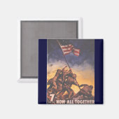 WW2 USMC 9 MAGNEET (Voorkant / Achterkant)