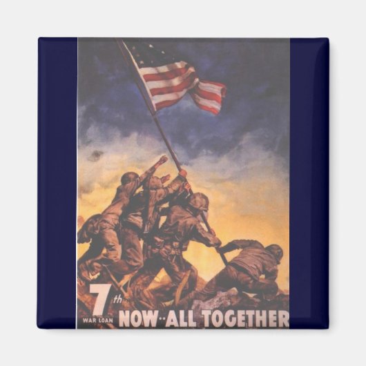 WW2 USMC 9 MAGNEET (Voorkant)