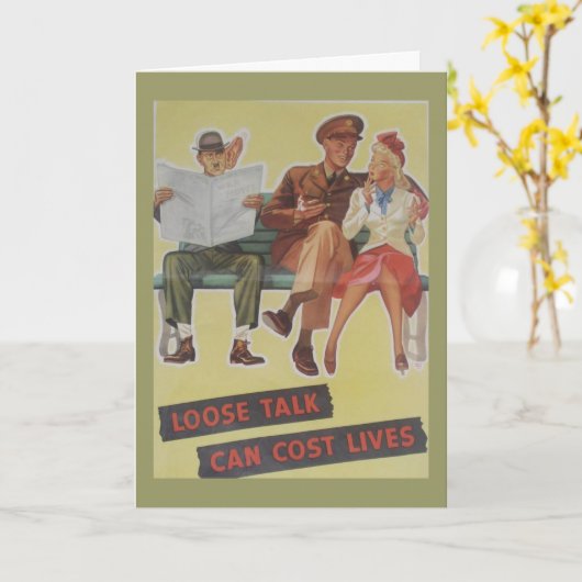  WW2 Verjaardag Kaart (Gele Bloem)