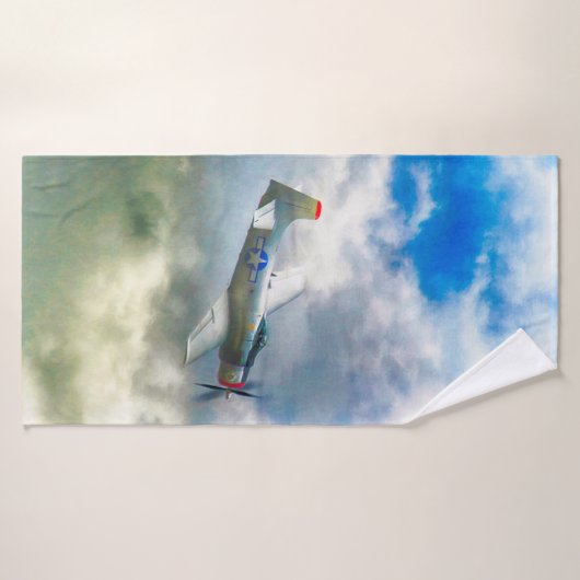 WW2 Vliegtuig AIR FORCE RAIDERS Badhanddoek (Badhanddoek)