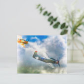 WW2 Vliegtuig AIR FORCE RAIDERS Briefkaart (Staand voorkant)