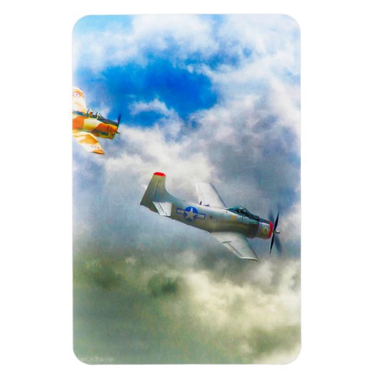 WW2 Vliegtuig AIR FORCE RAIDERS Magneet (Verticaal)