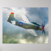 WW2 Vliegtuig AIR FORCE RAIDERS Poster (Voorkant)