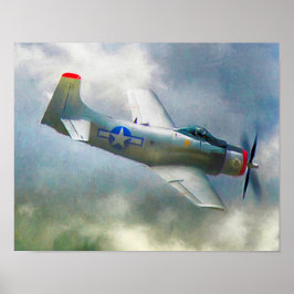 WW2 Vliegtuig AIR FORCE RAIDERS Poster