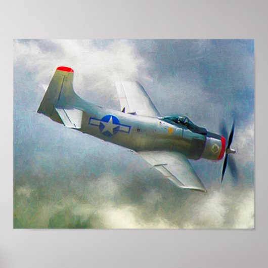 WW2 Vliegtuig AIR FORCE RAIDERS Poster (Voorkant)