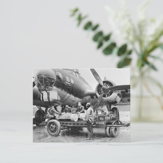 WW2 Vliegtuig en bemanning: jaren veertig Briefkaart (Staand voorkant)