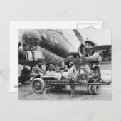 WW2 Vliegtuig en bemanning: jaren veertig Briefkaart (Voorkant / Achterkant)