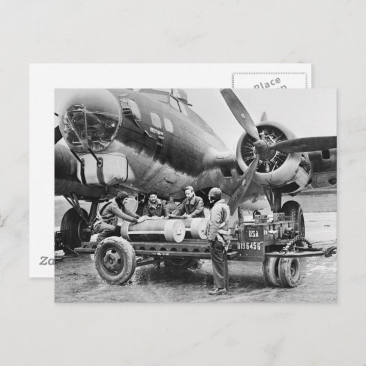 WW2 Vliegtuig en bemanning: jaren veertig Briefkaart (Voorkant / Achterkant)