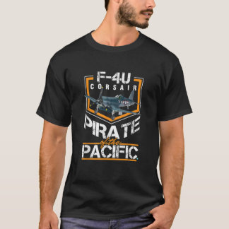 WW2 Vliegtuig F4U Corsair Pirate van de Stille Oce T-shirt
