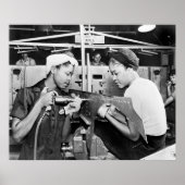 WW2 Vliegtuig Factory, jaren '40 Poster (Voorkant)