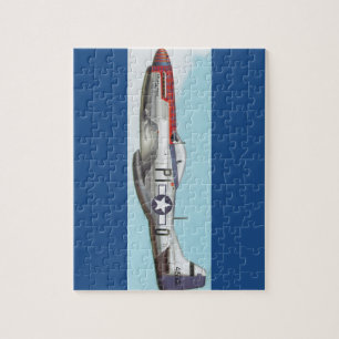 WW2 VLIEGTUIG P-51 LEGPUZZEL