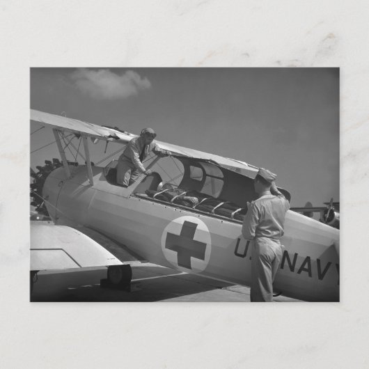 WW2 Vliegtuig van het Rode Kruis Briefkaart (Voorkant)