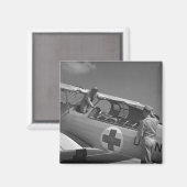 WW2 Vliegtuig van het Rode Kruis Magneet (Voorkant / Achterkant)