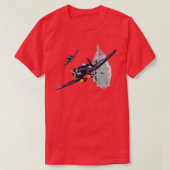 WW2 Vliegtuigen Warvogels F4U Corsair Vliegtuig T-shirt (Design voorkant)