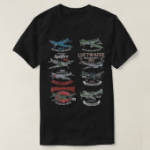 WW2 Vliegtuigen Warvogels Warplanes F4U Corsair P4 T-shirt (Design voorkant)