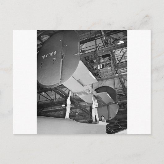 WW2 Vliegtuigfabriek, jaren 1940 Briefkaart (Voorkant)