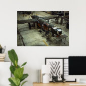 WW2 Vliegtuigfabriek, jaren 1940 Poster (Thuiskantoor)