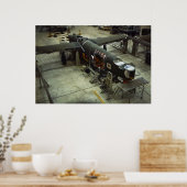 WW2 Vliegtuigfabriek, jaren 1940 Poster (Keuken)