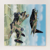 WW2-vliegtuigkarikaturen Legpuzzel (Horizontaal)