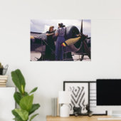 WW2 Vliegtuigmechanica voor vrouwen Poster (Thuiskantoor)