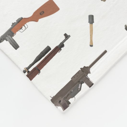 WW2-wapenpatroon Fleece Deken (Hoek)