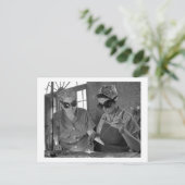 WW2 Women Welders, 1942 Briefkaart (Staand voorkant)