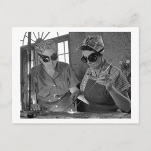 WW2 Women Welders, 1942 Briefkaart