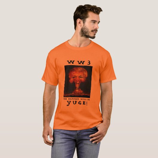 WW3 DE RATINGINGEN ZULLEN JUGE ZIJN! T-SHIRT (Voorkant volledig)
