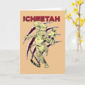 WW84| Cheetah Retro Comic Art Kaart (Gele Bloem)