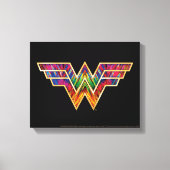 WW84| Logo Wonder Woman Kaleidoscoop Canvas Afdruk (Voorkant)