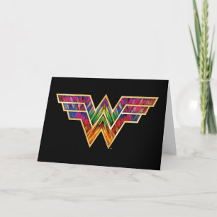 WW84  Logo Wonder Woman Kaleidoscoop Kaart