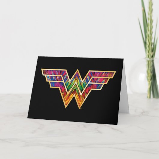 WW84| Logo Wonder Woman Kaleidoscoop Kaart (Voorkant)