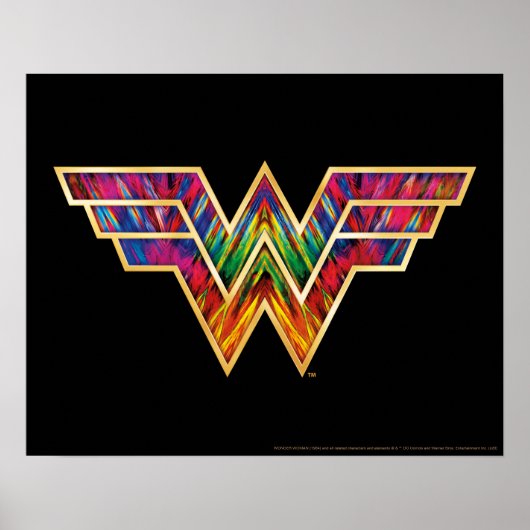 WW84| Logo Wonder Woman Kaleidoscoop Poster (Voorkant)