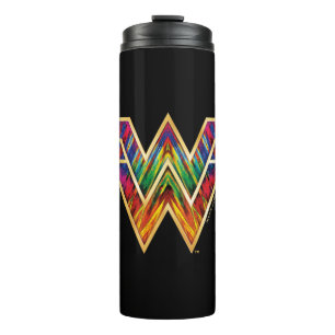 WW84  Logo Wonder Woman Kaleidoscoop Thermosbeker