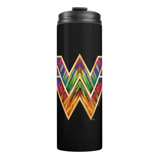 WW84| Logo Wonder Woman Kaleidoscoop Thermosbeker (Voorkant)
