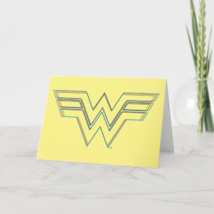 WW84  RGB-gesplitste Wonder Woman-Logo Kaart