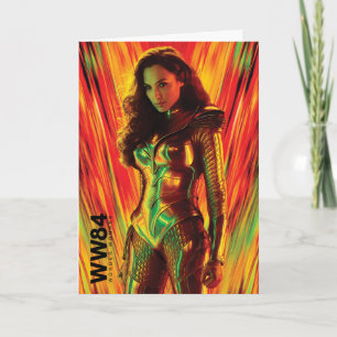 WW84  Rode Sinaasappel Wonder Woman Kaleidoscoop Kaart