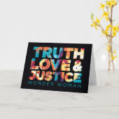 WW84| Waarheidsliefde en gerechtigheid Wonder Woma Kaart (Gele Bloem)