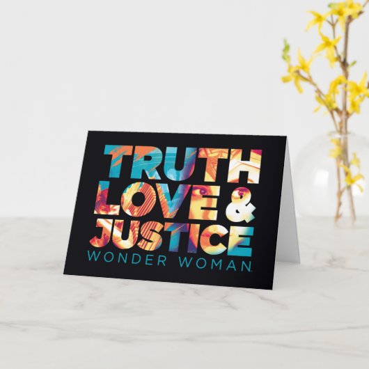 WW84| Waarheidsliefde en gerechtigheid Wonder Woma Kaart (Gele Bloem)