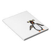 WW- Funny Rockhopper Penguin Primitive Art Notitieblok (Schuin)