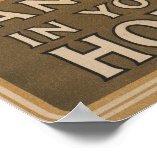 WW I Bugle Call ~Herfst in Poster (Hoek)