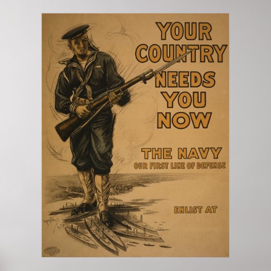 WW I Uw land heeft u nodig Poster (Voorkant)