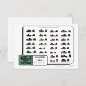 WW II - Lichte Tanks Bedankkaart (Voorkant / Achterkant)