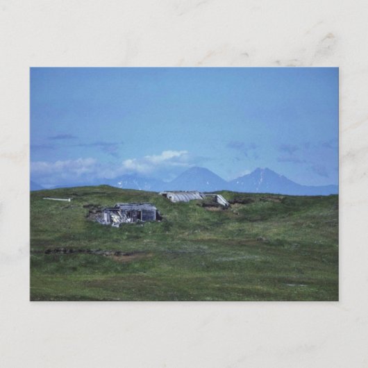 WW II Quonset Hut op Amchitka Island Briefkaart (Voorkant)