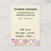 WWB-Visitekaartjes ~ onverwoestbaar aanpasbaar Visitekaartje (Achterkant)