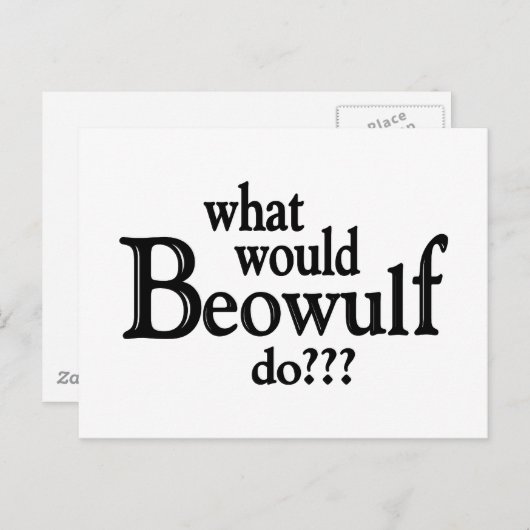 WWBD - Beowulf Briefkaart (Voorkant / Achterkant)