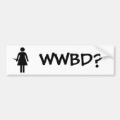 WWBD? BUMPERSTICKER (Voorkant)