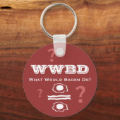 WWBD, wat zou Bacon doen? Sleutelhanger (Voorkant)