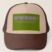 WWBDD? Waar zouden beren doen? Trucker Pet (Voorkant)