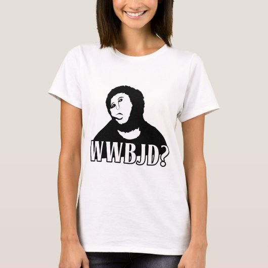 WWBJD? Wat zou Beast Jesus doen? T-shirt (Voorkant)